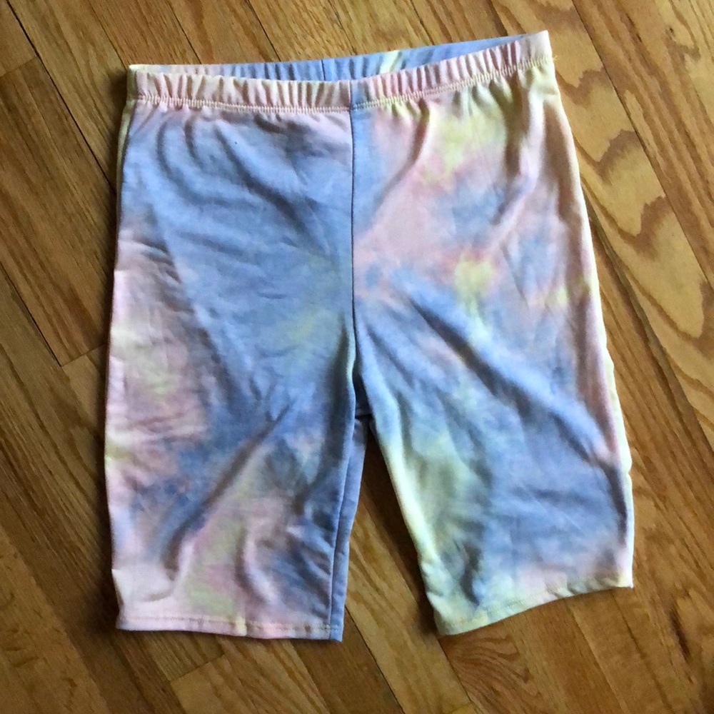 NWT tie dye biker shorts set